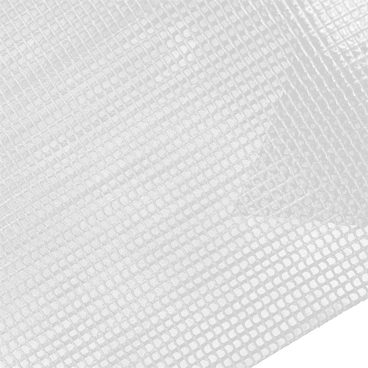 Glass Clear PVC Mesh Tarpaulin Sheet factory